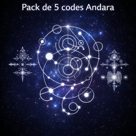 Pack 5 Codes ANDARA au choix