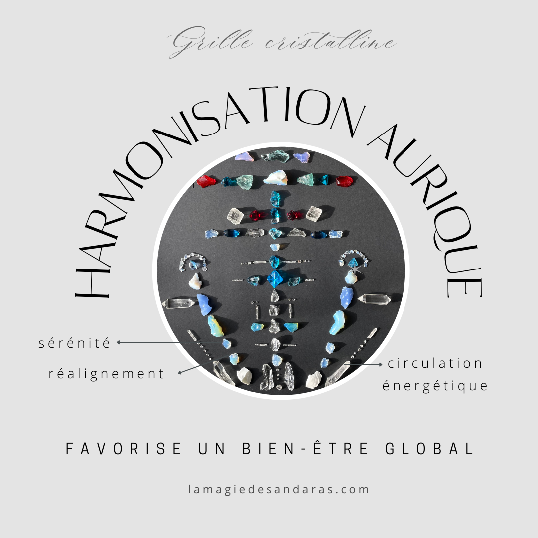 Grille ANDARA : Soin harmonisation aurique | Vortex 24h