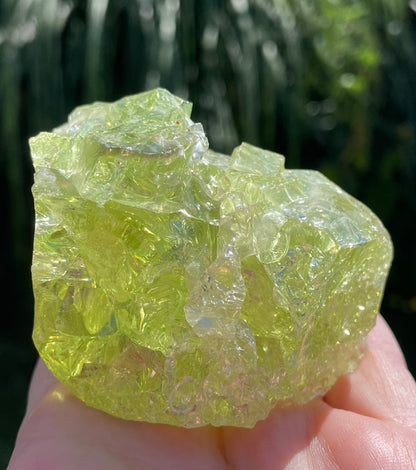 Rare et puissant ANDARA Français Electric Green ~ 246 g | French Crystal Andara 6D