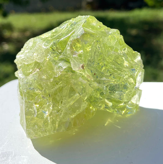 Rare et puissant ANDARA Français Electric Green ~ 246 g | French Crystal Andara 6D