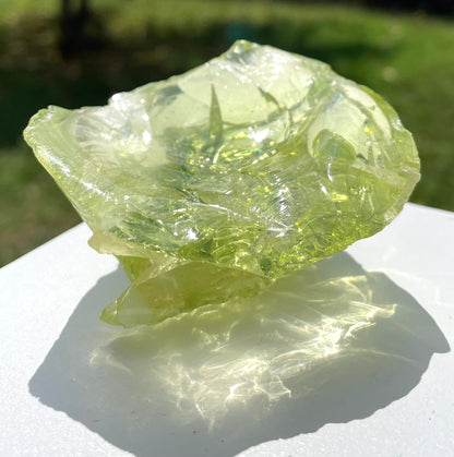 Rare et puissant ANDARA Français Electric Green ~ 154 g | French Andara crystal 6D