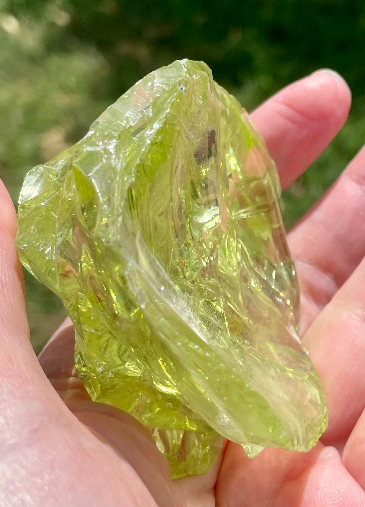 Rare et puissant ANDARA Français Electric Green ~ 154 g | French Andara crystal 6D