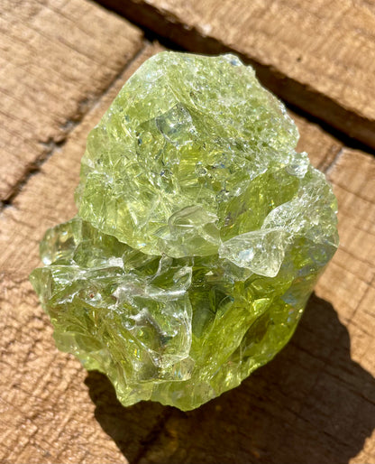 Rare et puissant ANDARA Français Electric Green ~ 246 g | French Crystal Andara 6D