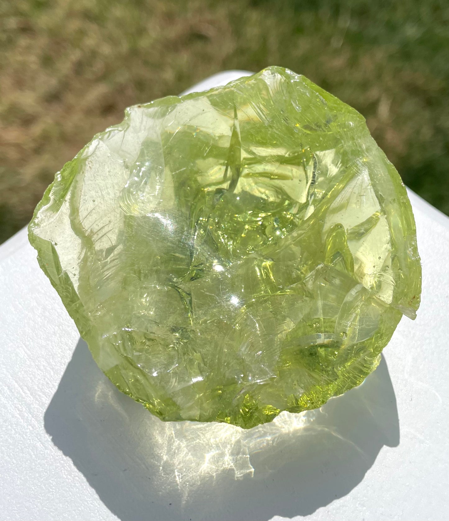 Rare et puissant ANDARA Français Electric Green ~ 154 g | French Andara crystal 6D