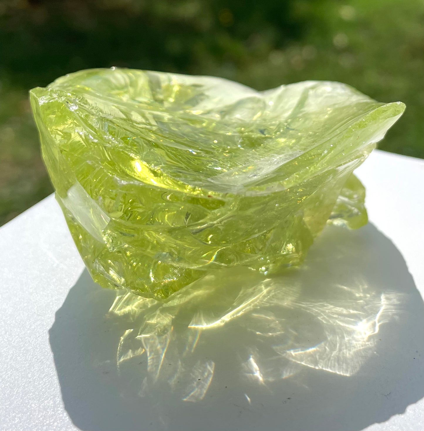 Rare et puissant ANDARA Français Electric Green ~ 154 g | French Andara crystal 6D