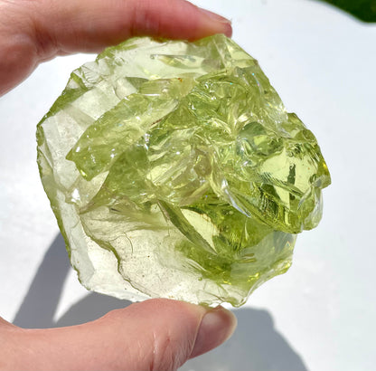 Rare et puissant ANDARA Français Electric Green ~ 154 g | French Andara crystal 6D