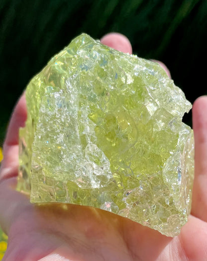Rare et puissant ANDARA Français Electric Green ~ 246 g | French Crystal Andara 6D
