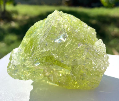 Rare et puissant ANDARA Français Electric Green ~ 246 g | French Crystal Andara 6D
