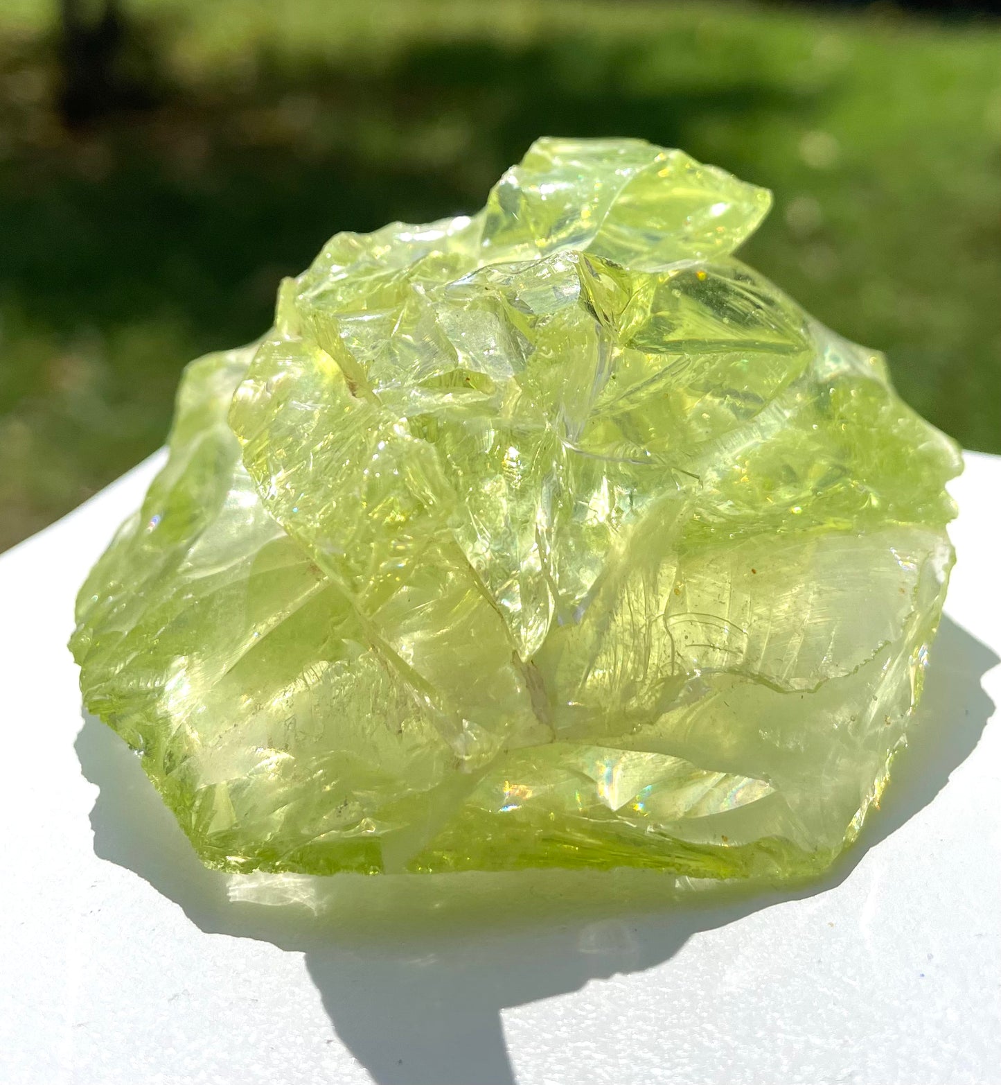 Rare et puissant ANDARA Français Electric Green ~ 154 g | French Andara crystal 6D