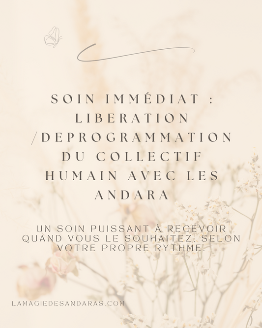 Soin immédiat : LIBERATION / DEPROGRAMMATION AVEC LES ANDARA 1/2