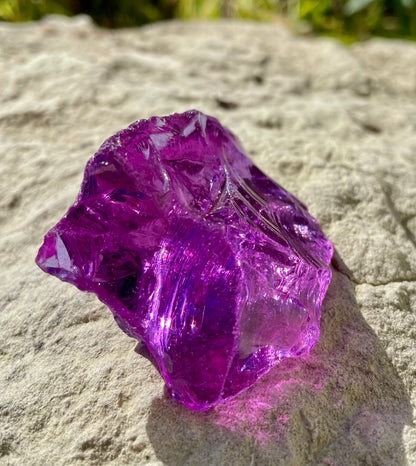 ANDARA• Lilac Magenta Ascensionné ~ 66 g | Cristal Quantique 5D