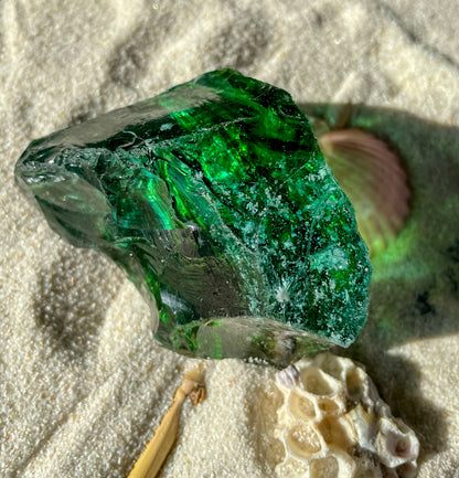 ANDARA Emeraude des Chamanes bicolore 114 g | cristal quantique 5D / REF 9