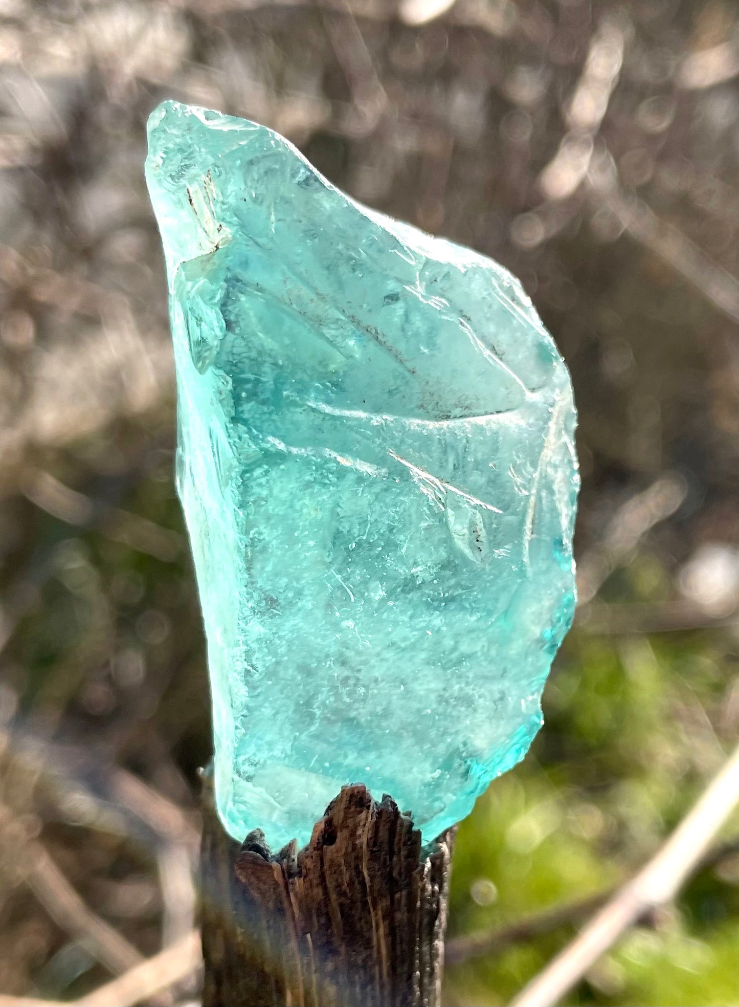 ANDARA• Africain bleuté ~ 36 g  | minéral quantique - R75