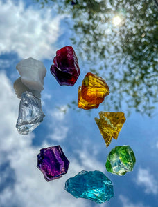 ANDARA 8 Chakras SET  ~ 59 g | C2 | cristal quantique 5D