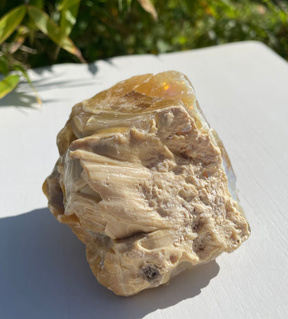 Ultra Rare ANDARA Golden sur sa matrice / 296 g ~ pierres andaras / REF 55