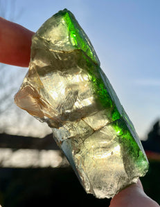 Rare ANDARA• bicolore Kilauea Hawaii LeMUria 70 g ~ cristal quantique 5D / REF 39