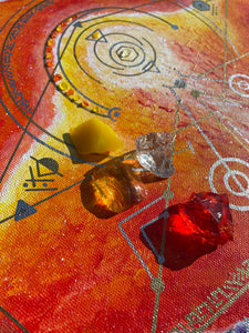 ADOPTÉ en DONATION ~ FEU DU PHENIX | Peinture vibratoire & ANDARA ~ ART Thérapie