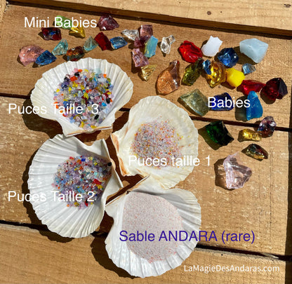SET Babies ANDARA Terra Nova ~ 153 g | pierres et cristaux / REF 24