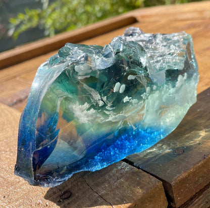 Rare ANDARA Altar• Eloha Blue 516 g _ cristal quantique