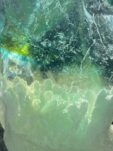 Rare ANDARA Altar atypique Aqua Ice 702 g ~  Cristal quantique 5D