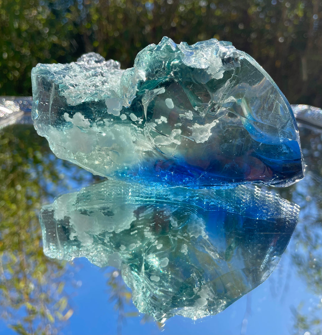 Rare ANDARA Altar• Eloha Blue 516 g _ cristal quantique