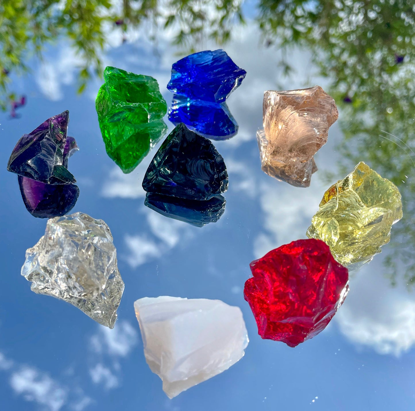 SET ANDARA• 9 Chakras  ~ lot n3 / 120 g | cristaux quantiques 5D