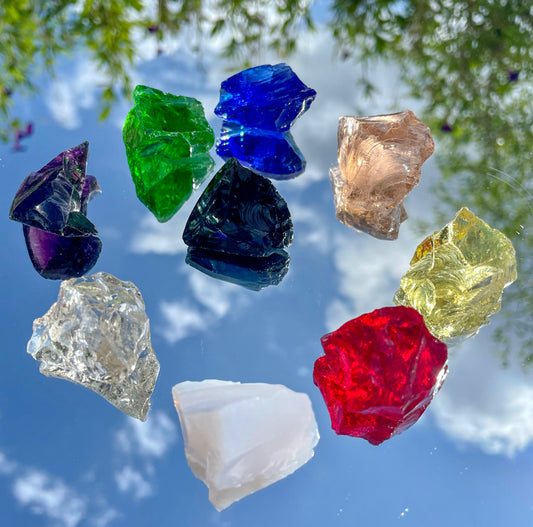 SET ANDARA• 9 Chakras  ~ lot n3 / 120 g | cristaux quantiques 5D