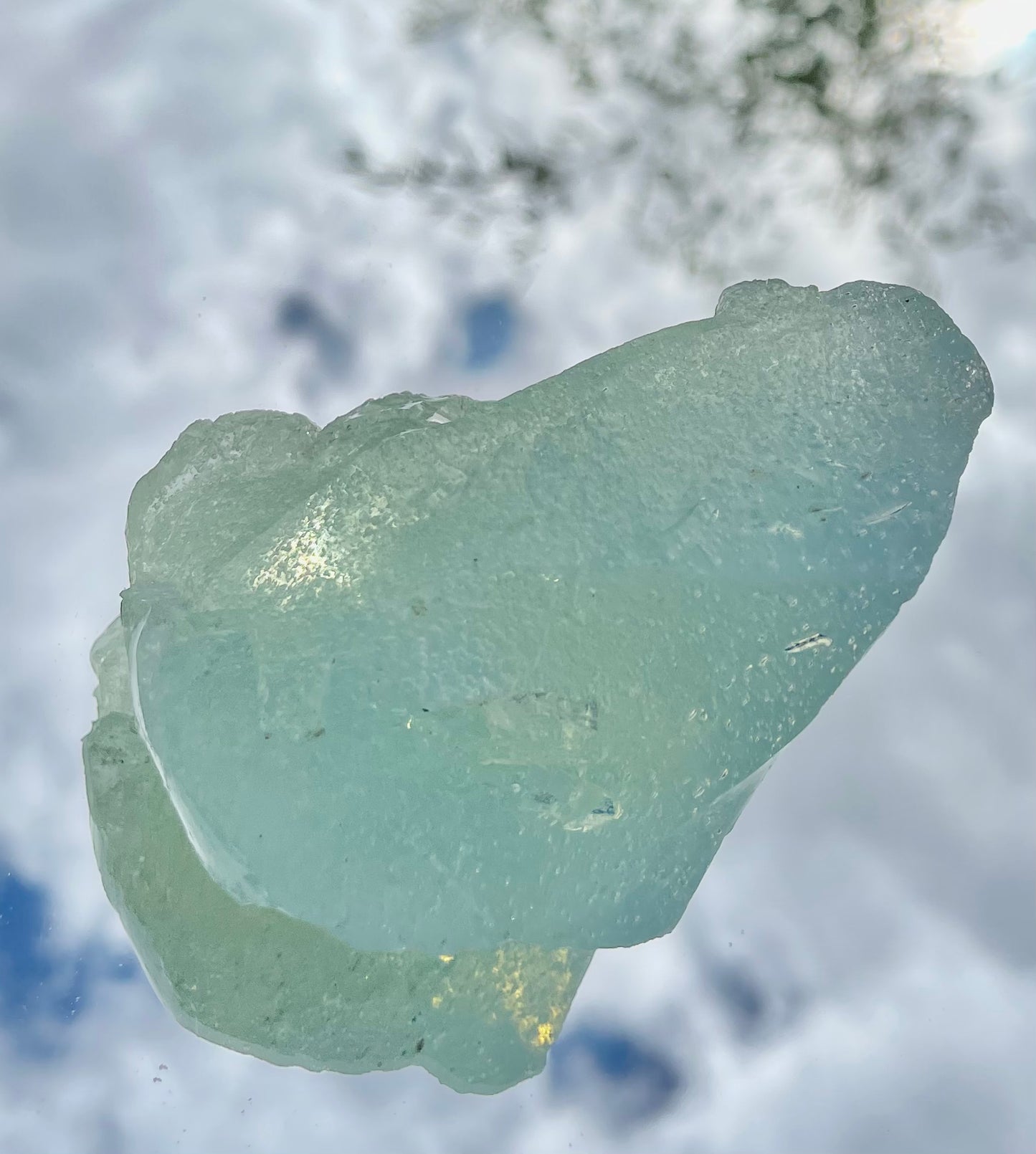 ANDARA•  Diamant Cristallin SeaFoam : Lignée des origines 175 g | Cristaux quantiques 5D / REF 21