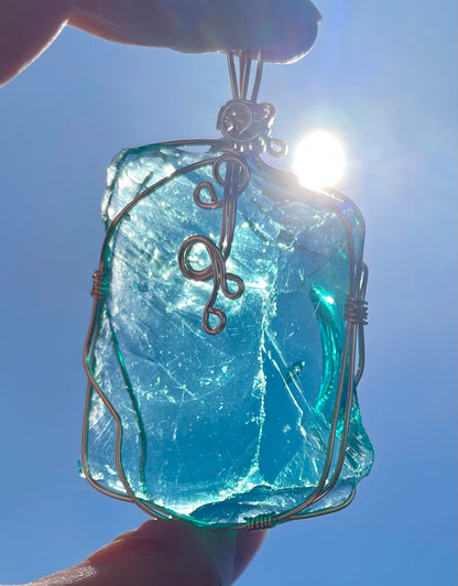 Pendentif ANDARA Aqua Sérénité Blue Ray 31 g