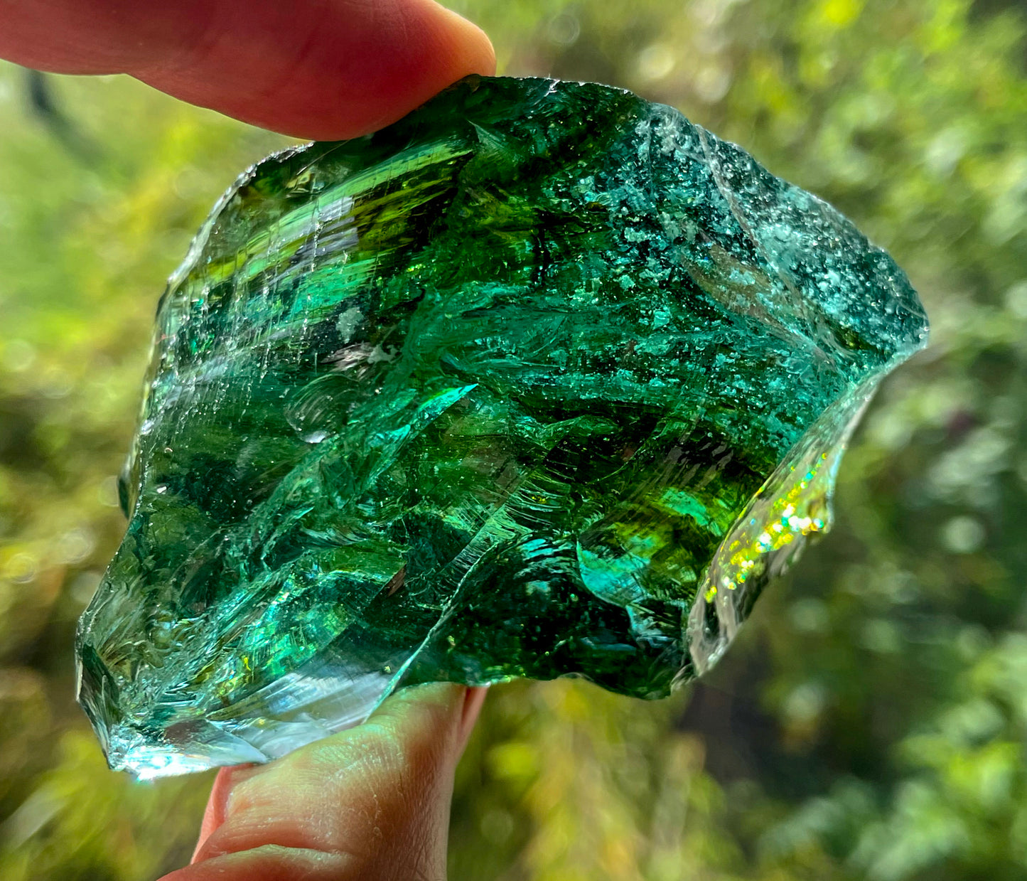 ANDARA Emeraude des Chamanes bicolore 114 g | cristal quantique 5D / REF 9