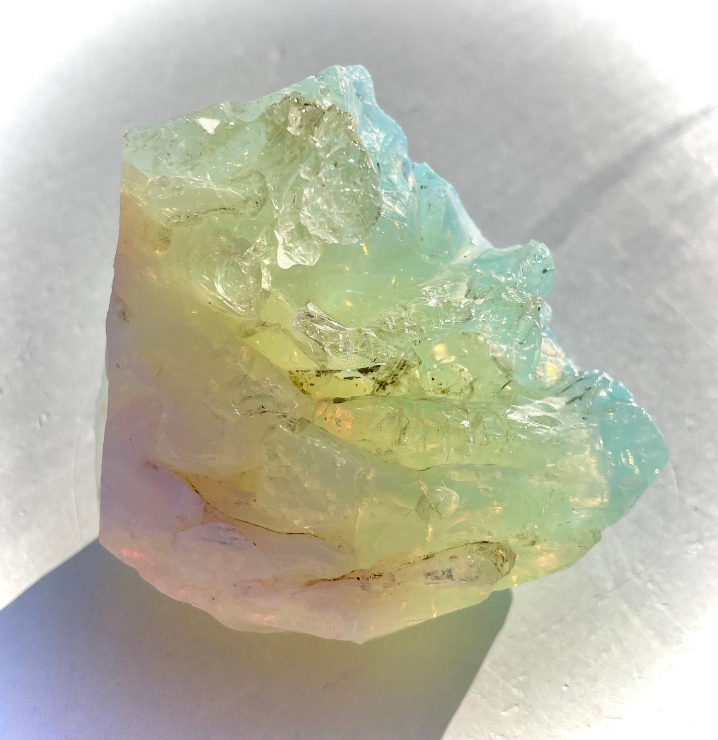 ANDARA•  Cristallin Diamant : Lignée des origines 128 g | Cristaux quantiques 5D / REF 53