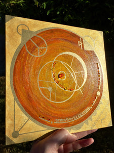 Disque Solaire 100 g ANDARA + peinture ~ outil vibratoire