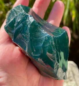 Rare ANDARA• bleu vert phtalo Altantide ~ 195 g / pierres et cristaux / REF 38