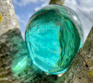 ANDARA onde de forme oeuf cristallin Vert Aqua