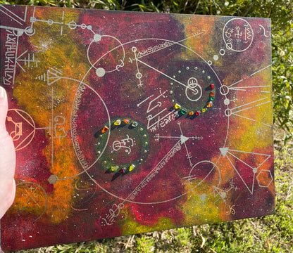 SACRED SPACE  2 ANDARA + peinture ~ outil vibratoire