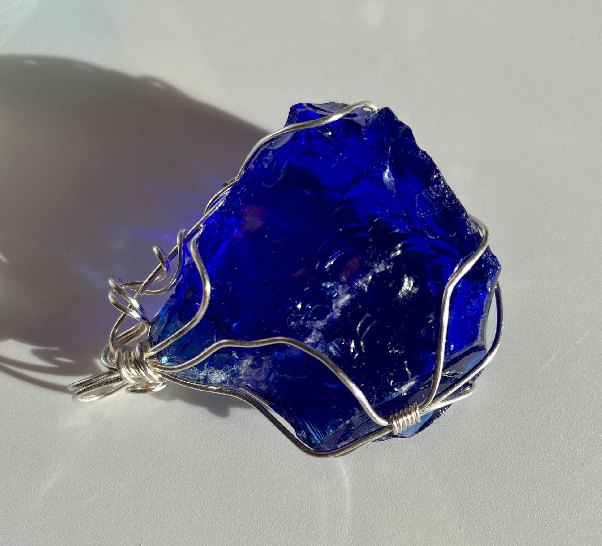 pendentif andara bleu indigo