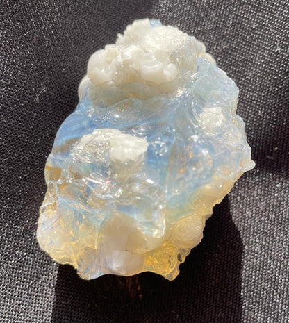 Rare ANDARA Perlé opalescent 68 g ~minéral etherium