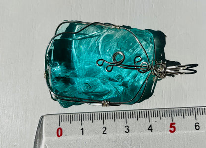 Pendentif ANDARA Aqua Sérénité Blue Ray 31 g