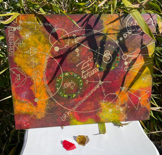 panneau vibratoire d'activation, art vibratoire, andara