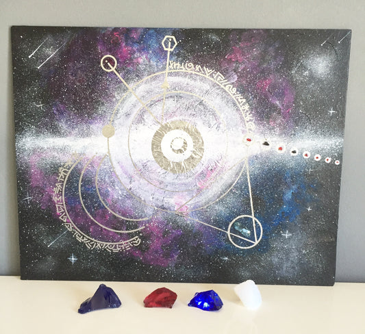 peinture vibratoire, supra cosmos