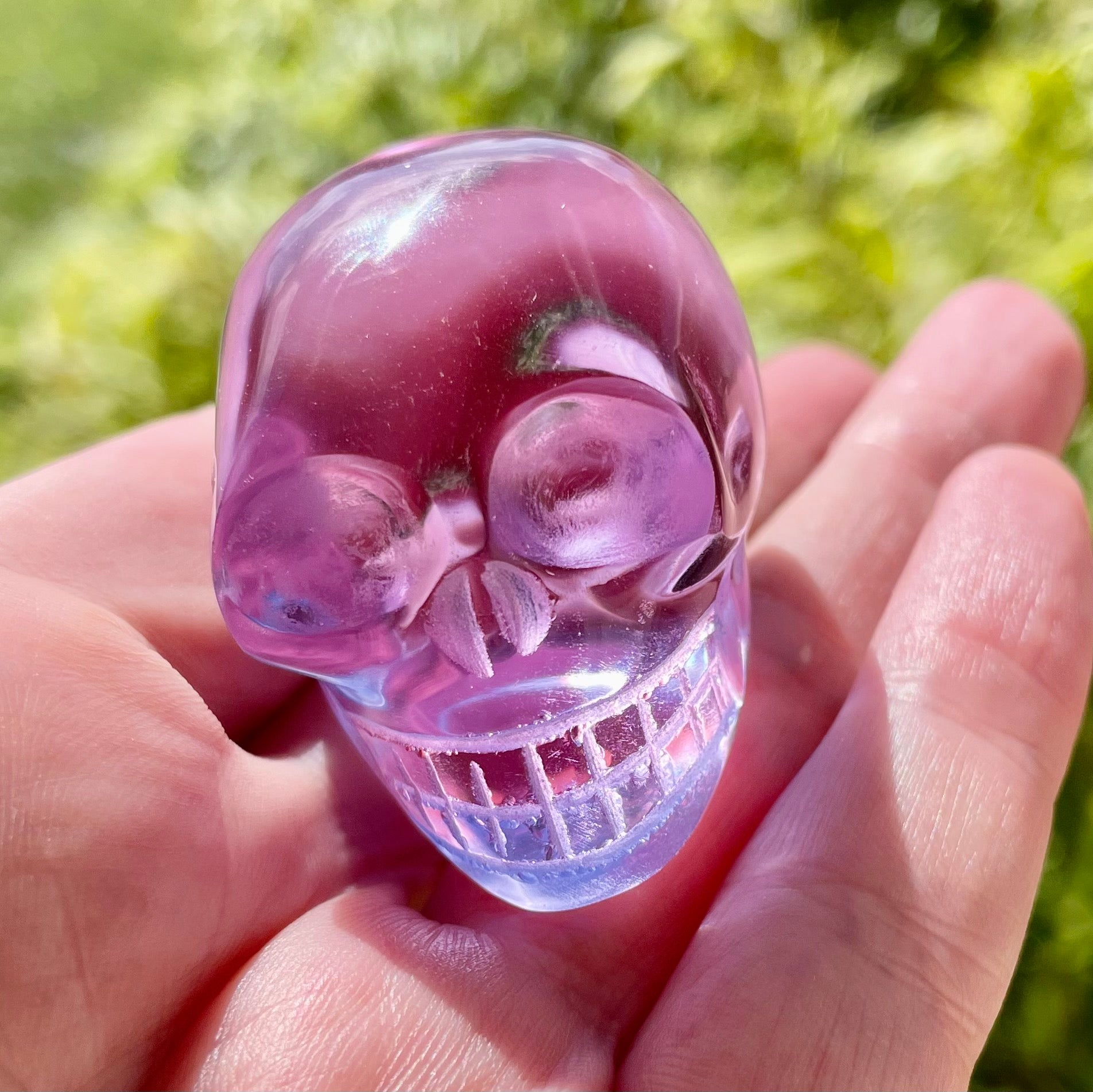ANDARA onde de forme Crâne cristal Lilac