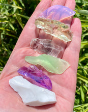 Cargar imagen en el visor de la galería, Set ANDARA Fleur Arc en ciel 130 g / L9 ~ cristaux et pierres
