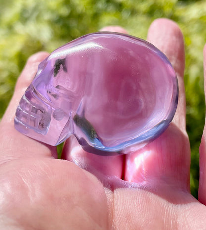 ANDARA onde de forme Crâne cristal Lilac 77 g