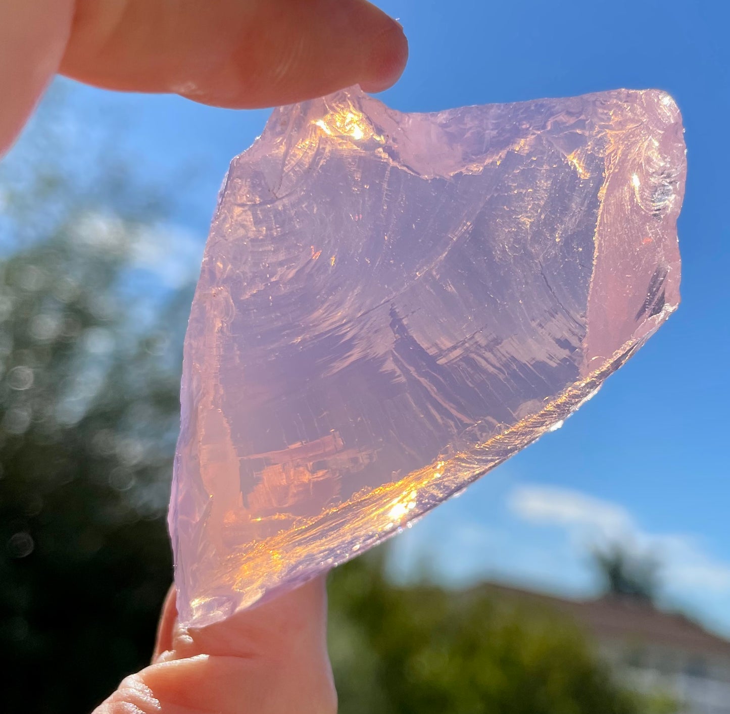 ANDARA• Shekina Rose 58 g  ~ cristal quantique 5D