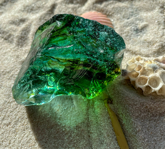 ANDARA Emeraude des Chamanes bicolore 114 g | cristal quantique 5D / REF 9