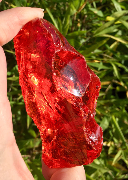 crystal andara red, volcano, dragon 