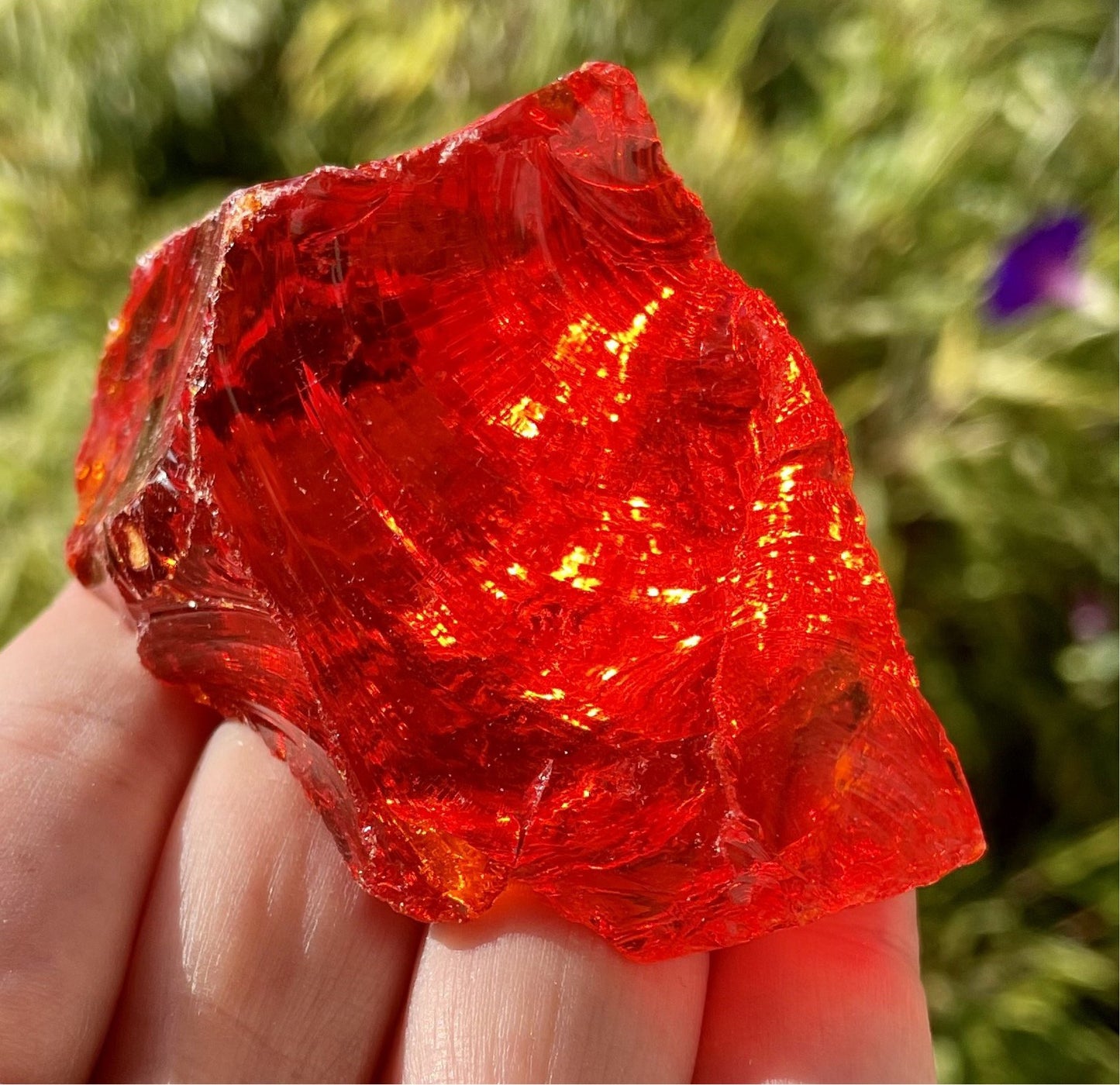ANDARA Montagne pelée Flamme Rouge ~ 102 g ~ pierres et cristaux